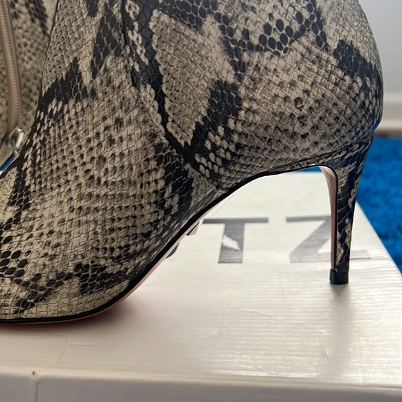 Schutz Bette Snakeskin Bootie - Picture 2 of 3